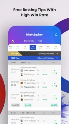 Matchplay - Live Scores & Tips android App screenshot 4